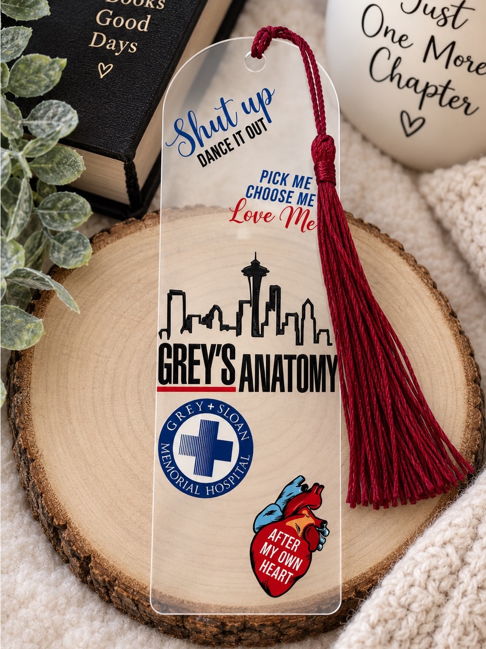 Medical show fandom vibes handcrafted bookmark by me